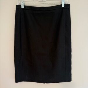 J. Crew Black No.2 Cotton Pencil Skirt, size 4